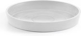Ecopots Saucer Round - Pure White - Ø18 x H2,5 cm - Ronde witte onderschotel