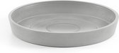 Ecopots Saucer Round - White Grey - Ø18 x H2,5 cm - Ronde witgrijze onderschotel