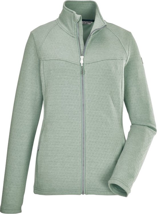 Killtec dames vest - zomervest dun - groen melange - 39176 - maat 46