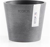 Ecopots Amsterdam 10,5 - Grey - Ø10,5 x H9,2 cm - Ronde grijze bloempot / plantenpot