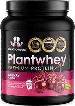 Plantpowders - Plantwhey® - Le S sans saveur de sable ! - Sans lactose - Poudre de protéines - Poudre de protéines - Shake protéiné végétalien - Cerise - 750 grammes (30 shakes)
