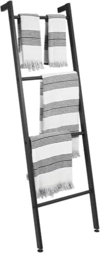 Aquanova Yuri Handdoekrek Staand 45x20x83cm Mat Zwart - YURTLH-09 Aquanova Yuri Handdoekrek Staand 45x20x83cm Mat Zwart - YURTLH-09