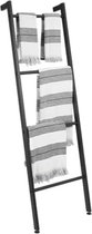 Handdoekladder - Handdoekladder Zwart - Badkamer Ladder - Mat Zwart