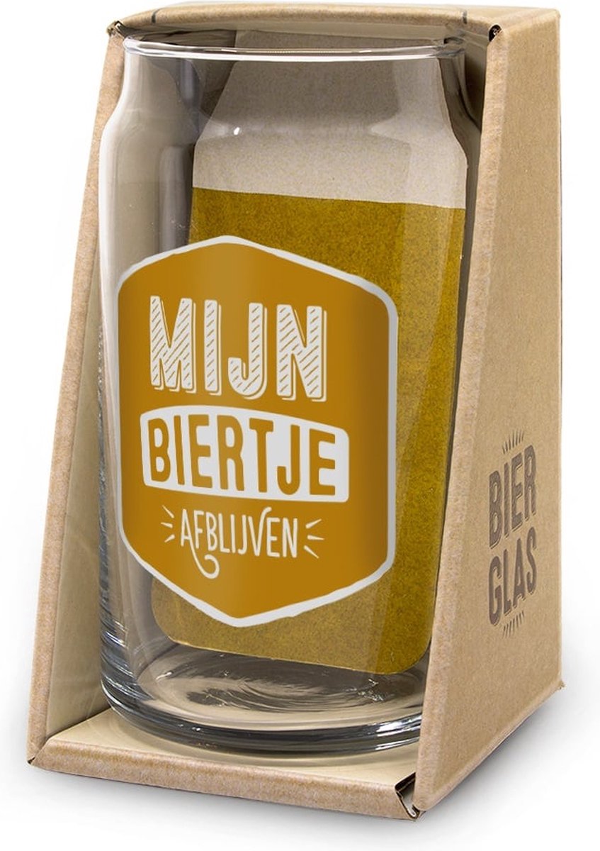 Bierglas - Mijn Biertje - In cadeauverpakking