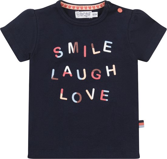 Dirkje T-Shirt Korte Mouw Smile Navy 62