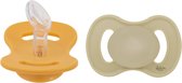 Lullaby Fopspeen Dental Silicone Size 1 Daisy Yellow & Lake Green 2-Pack