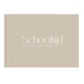 Writemoments - Schoolfotoboek 'Schooltijd' - neutraal - schoolfoto's - schoolfoto album - schoolfoto invulboek - Hardcover