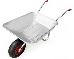 Kruiwagen - Verzinkt Staal - Gegalvaniseerd- 65 Liter - 80KG