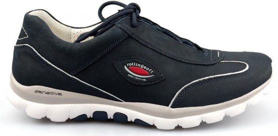 Gabor rollingsoft sensitive 86.968.46 - dames rollende wandelsneaker - blauw - maat 37 (EU) 4 (UK)