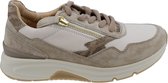 Gabor rollingsoft sensitive 76.898.51 - dames rollende wandelsneaker - beige - maat 40 (EU) 6.5 (UK)