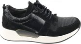 Gabor rollingsoft sensitive 96.955.83 - dames rollende wandelsneaker - zwart - maat 40.5 (EU) 7 (UK)