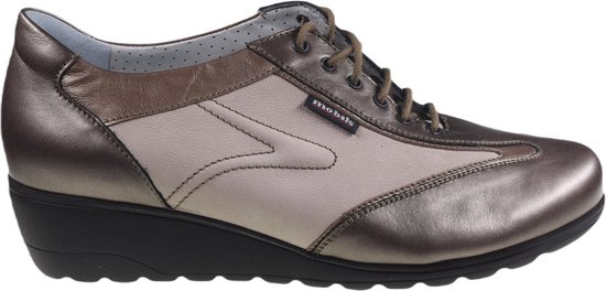 Mephisto Glenda - chaussure à lacets pour femmes - Bronze - taille 41 (EU) 7.5 (UK)