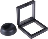 IXTIX Edelsteen-vitrine van acryl, kindersteenverzameldoos, 4 laden, 18 vakken per laag, stenen verzamelbox voor kinderen, acryl stenen vitrine, stenen verzamelbox voor afsluiting (beige IXTIX Edelsteen-vitrine van acryl, kindersteenverzameldoos, 4 laden, 18 vakken per laag, stenen verzamelbox voor kinderen, acryl stenen vitrine, stenen verzamelbox voor afsluiting (beige