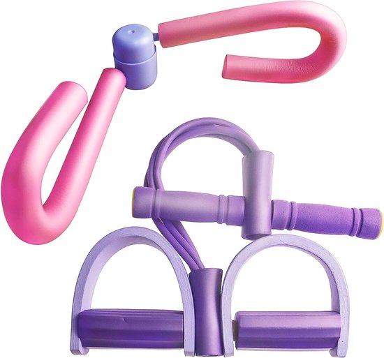 Dijbeen, multifunctionele arm- en beentrainer, armtrainer, lichaamsvormer, geschikt voor fitness-yoga-oefeningen thuis, paars Dijbeen, multifunctionele arm- en beentrainer, armtrainer, lichaamsvormer, geschikt voor fitness-yoga-oefeningen thuis, paars