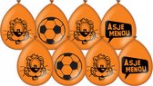 8 STUKS Ballonnen Oranje Loeki de Leeuw - EK 2024 - Koningsdag - Nederlands Elftal - FeestVersiering - 30cm