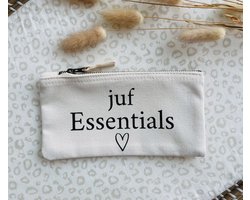 Organizer | Juf essentials | Etui | Juffen | Meester | School | Cadeau | Katoen | Naturel