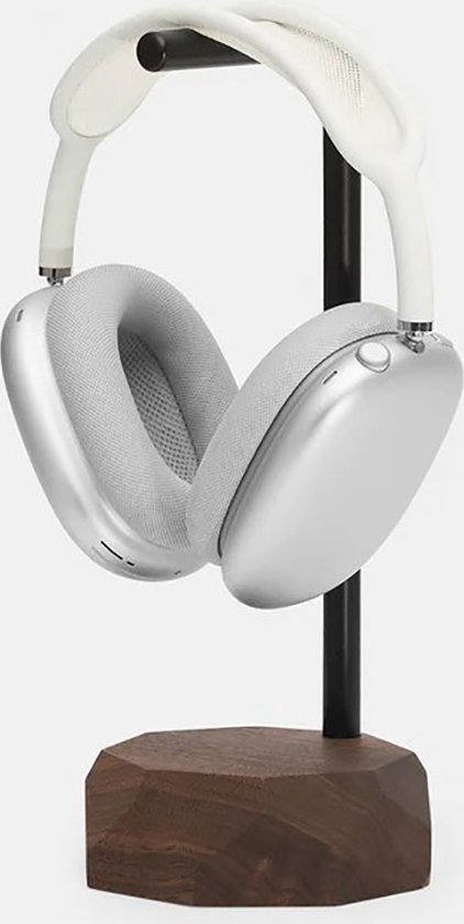 Oakywood Headphones Stand - Massief Walnoot - Echt Hout Koptelefoon Standaard Houder - Stijlvol Clean Desk Design - Oakywood