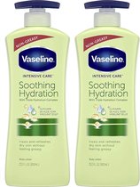 Vaseline Intensive Care Pompe à hydratation apaisante - Lotion pour le corps parfumée - Extrait d'Aloe Vera , - 600 ml