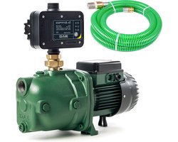 DAB Jet 102 M + DAB Control-D - Pompbesturing - Droogloopbeveiligingssysteem - Plaatsen op Beregeningspompen en Bronpompen met aanzuigslang 4 meter
