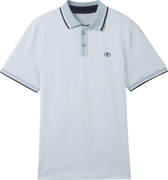 TOM TAILOR polo with detailed collar Heren Poloshirt - Maat XXXL