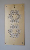 W-5 Lange paneel decoratie type (4) - unieke wanddecoratie - 60 x 30 cm