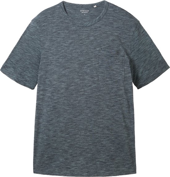 TOM TAILOR basic t-shirt with pocket Heren T-shirt - Maat XXXL