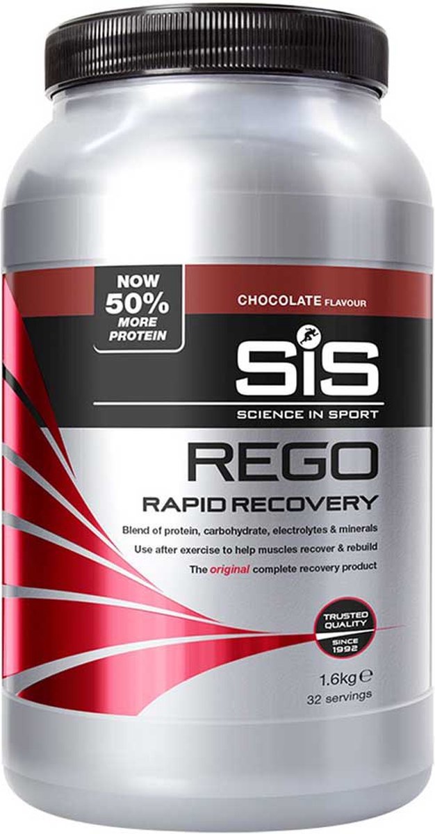 Goedkoopste SIS - REGO Rapid Recovery Drink poeder, Post Workout proteine poeder - 20g proteine per serving - chocolade smaak - 32 Servings Per 1.6kg