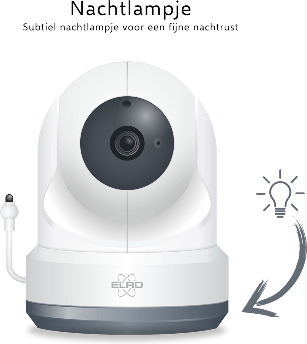 Afbeelding 3 van ELRO BC4000-C Full HD Extra Baby Camera Baby Monitor Royale