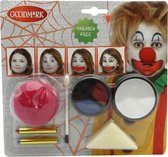 GOODMARK - Clownsmake-up kit voor Halloween - Schmink > Make-up set