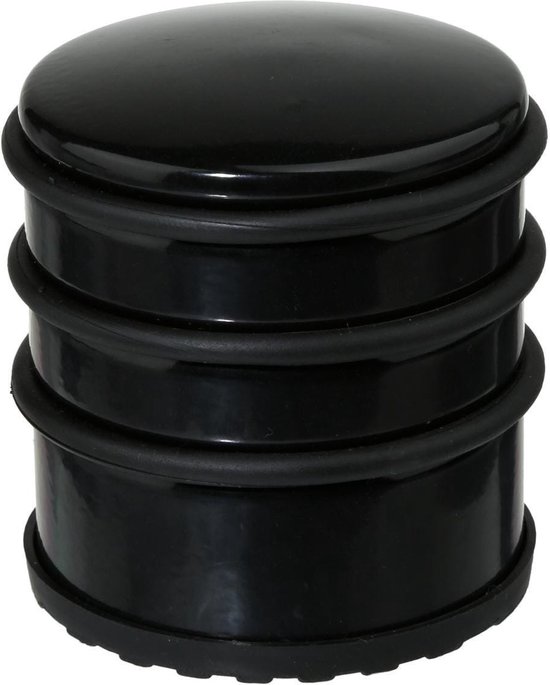 5Five Deurstopper - zwart - 7 x 7,5 cm - metaal - deurstop