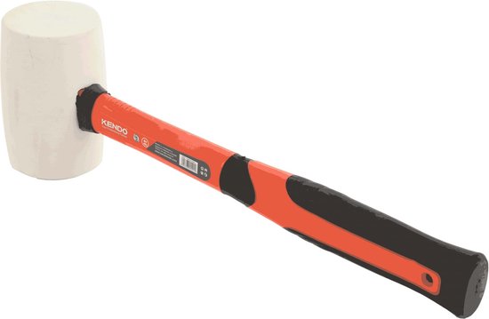 Hamer met rubberen en stalen kop - Tools B.V