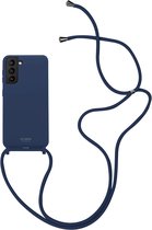 SoSeven, Hoesje Geschikt voor Samsung Galaxy S21 SMOOTHIE CORD, Blauw