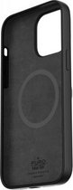 Puro, Icon siliconen Geschikt voor Apple iPhone 14 Pro Max hoesje MagSafe-compatibel, Zwart