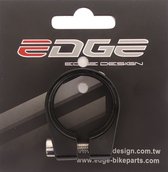 Zadelpenklem Edge ø31.8 aluminium met inbusbout - zwart
