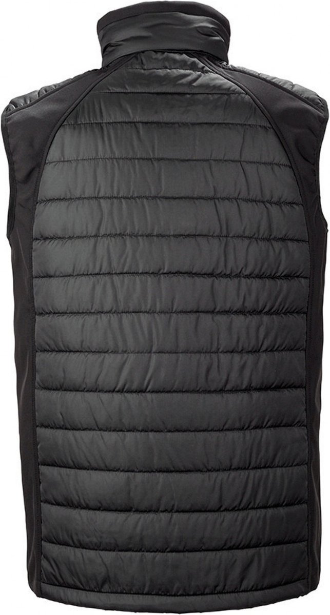 Result Black compass gewatteerde softshell bodywarmer R238X - Black/Black - 3XL