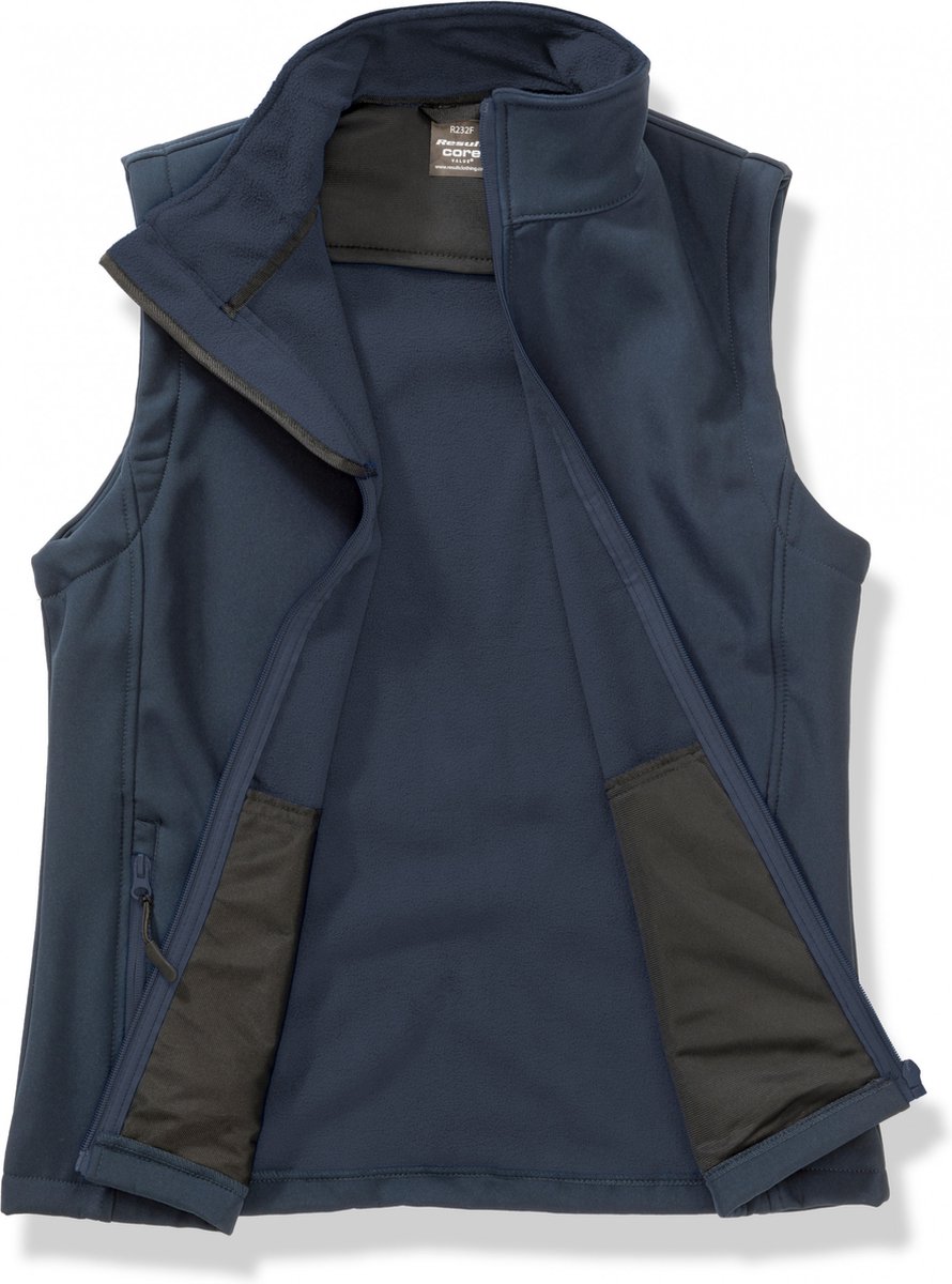 Result Women´s Printable Soft Shell Bodywarmer RT232F - Navy/Navy - S