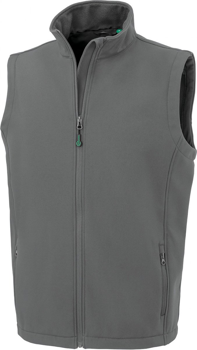 Result Men´s Recycled 2-Layer Printable Softshell Bodywarmer RT902 - Workguard Grey - 3XL
