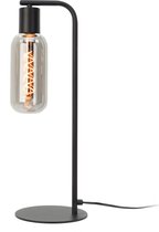 EGLO Majone tafellamp - E27 - Smoke glas - 50,5 cm - Zwart