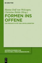Untersuchungen zur Deutschen Literaturgeschichte151- Formen ins Offene