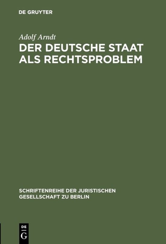 Schriftenreihe der Juristischen Gesellschaft zu Berlin3-Der  ... - cover