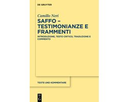 Texte und Kommentare68- Saffo - testimonianze e frammenti