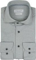Profuomo - Overhemd Knitted Groen Melange - Heren - Maat 41 - Slim-fit