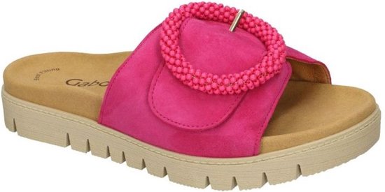 Gabor -Dames - roze donker - slippers & muiltjes - maat 40