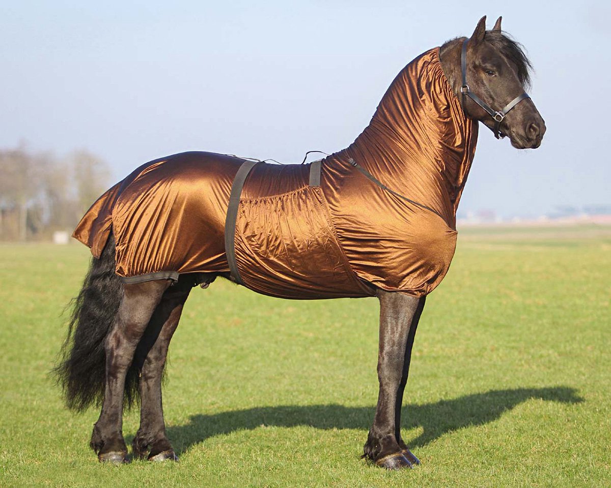 Qhp Eczeemdeken Fries 185/235 big neck voor Friese paarden