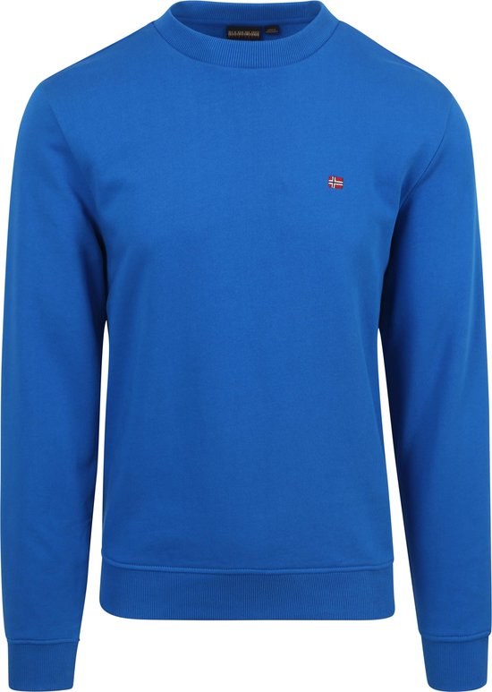 Napapijri - Sweater Blauw - Heren - Maat L - Regular-fit
