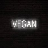 VEGAN - Lichtreclame Neon LED bord verlicht | SpellBrite | 54,04 x 16 cm | 6 Dimstanden & 8 Lichtanimaties | Reclamebord neon verlichting