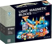 Nieuwe Blocs magnétiques légers-142 pièces- Jouets magnétiques 3D-ensemble de construction magnétique avec Siècle des Lumières-blocs magnétiques légers- speelgoed montessori à extrémité ouverte-jouets pour enfants