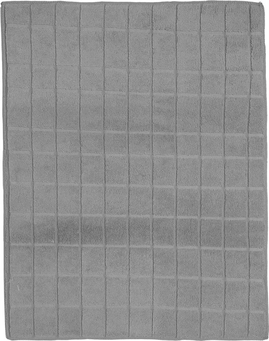 5Five Afwas afdruipmat/droogmat keuken - absorberend- microvezel - grijs - 38 x 50 cm - opvouwbaar