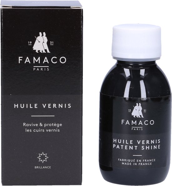 Famaco Patent Condit / Huile Vernis - Lakschoenolie - 300 Black / Noir - 100ml