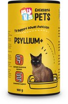 Excellent Psyllium Plus - Zorgt voor een zachtere darminhoud en bevordert een goede maag- en darmwerking - Geschikt voor katten - 100 gram